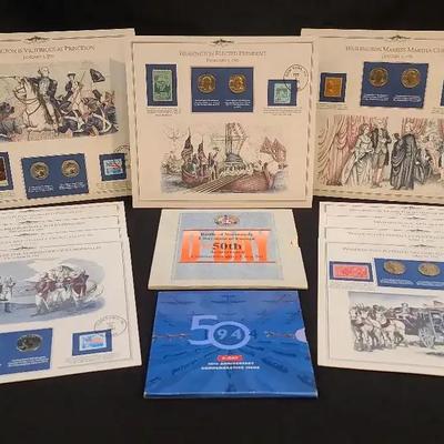 Collectible Coin & Stamp Sets Featuring Battle of Normandy and D-Day 50th Anniversary