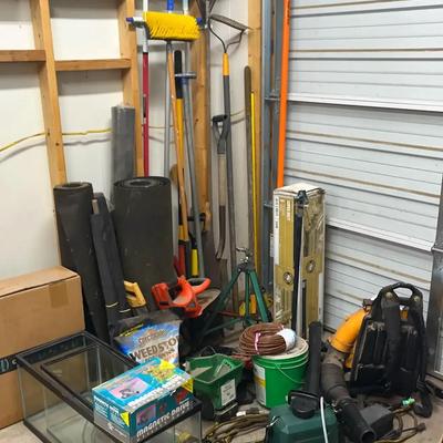 Outdoor Equipment & Lawn Care Featuring Kawasaki Leaf Blower, Sprinkler & Tools