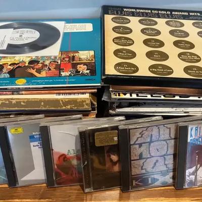 Record & CD Music Collection Featuring Elvis, Bob Marley & More
