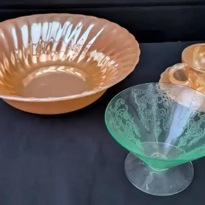 Uranium & Depression Glass Collection Featuring Anchor Hocking Fire King