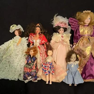 Vintage Doll Collection Featuring Barbie