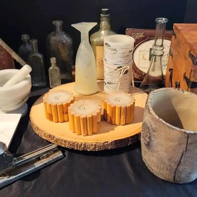 Antique-Style Bottles & Rustic Décor Collection