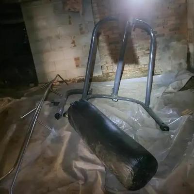 Heavy Punching Bag with Metal Stand (Disassembled)