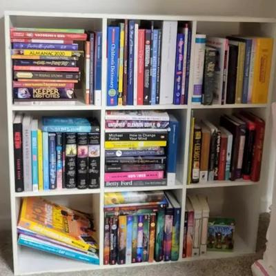 Bookshelf with Children’s and Parenting Books