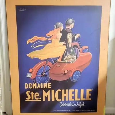 Domaine Ste. Michelle “Celebrate in Style” Vintage Advertising Art