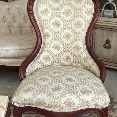 Victorian Style Reproduction Chair 1950s-1970s