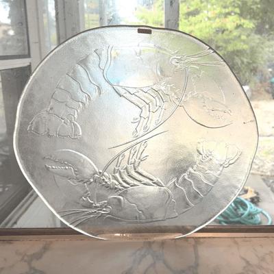Kosta Boda Lobster Embellished Platter