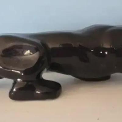 1950's -1960's Black Ceramic Panther/Jaguar 