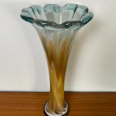 Blown Glass Tulip Vase 
