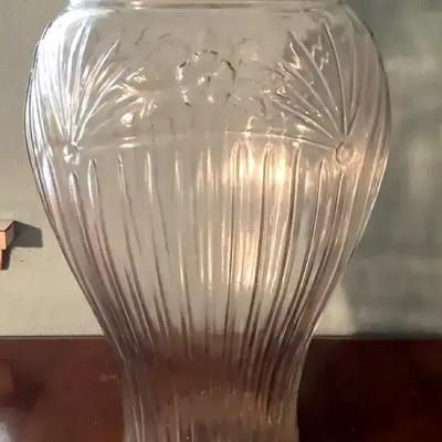 Art Nouveau Style Glass Umbrella Stand