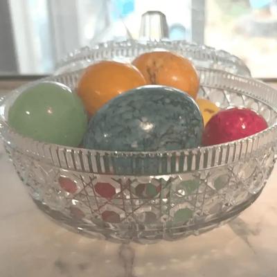 Alabaster Eggs (9) Vibrant Colors 