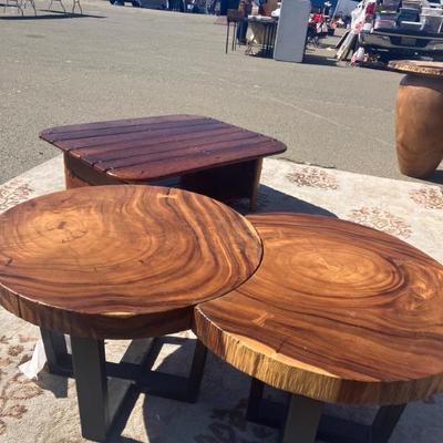 Orbit 1 1/2” thick Acacia Slab Coffee table 