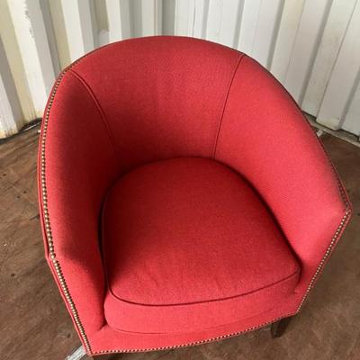 Excellent cranberry club chair. 