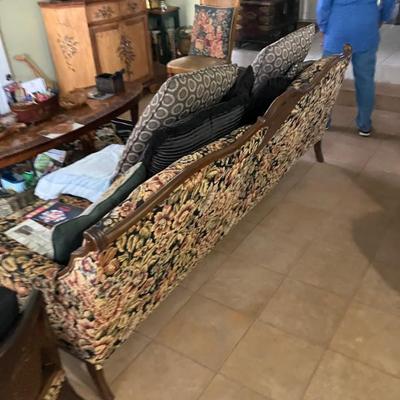 Tapestry sofa