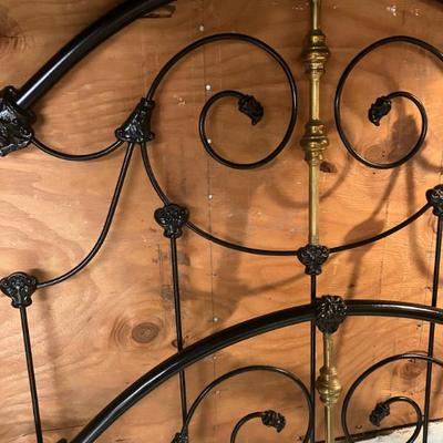 Real thing complete Antique Full /Queen bed frame 