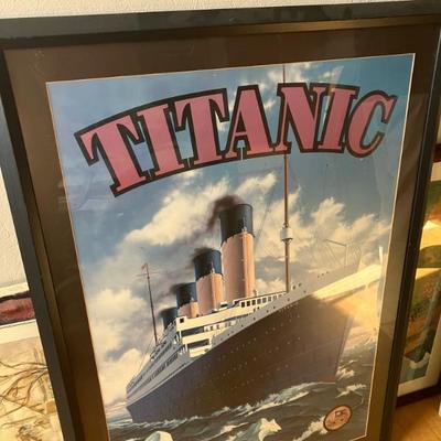 Framed poster