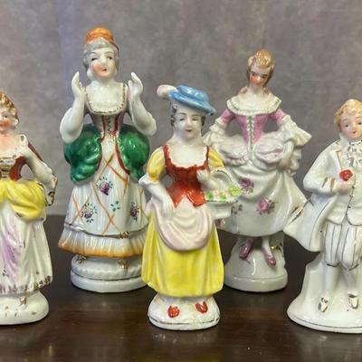 Vintage Hand Painted Porcelain Figurines From Occupied Japan 