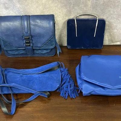 Assorted Blue Handbags & Purses