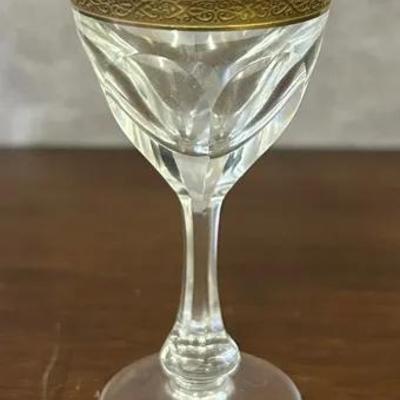 Moser Hand Cut Crystal 1oz Stemmed Glass