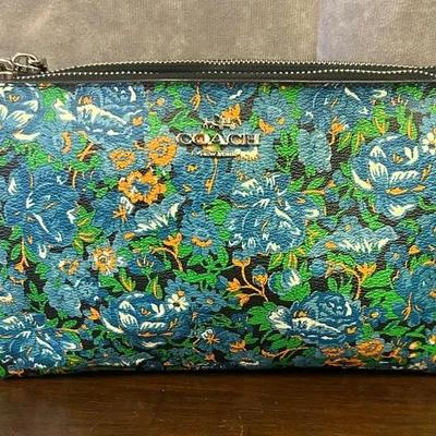 Coach Floral Pattern Handbag With Strap 