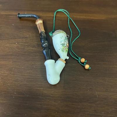 Vintage German Porcelain Pipe 