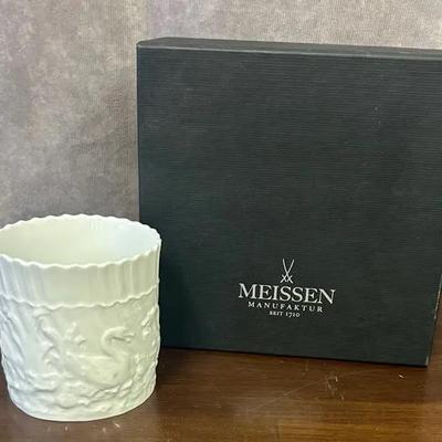 Meissen Porcelain Mug In Original Box