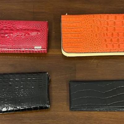 Assorted Leather Wallet & Check Holder Set