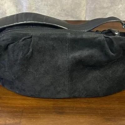 Sportmax Brand Black Leather Shoulder Bag