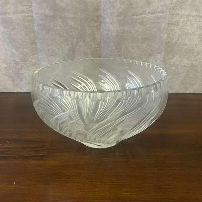 Crystal Large Serving Bowl