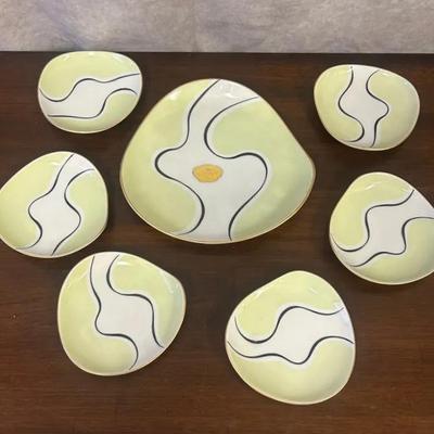 Hertel Jacob Bavaria German Fine Porcelain Dish Plate Set