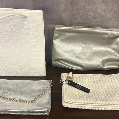 Assorted White & Gray Designer Handbags