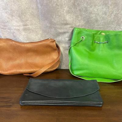 3 Assorted Leather Handbags