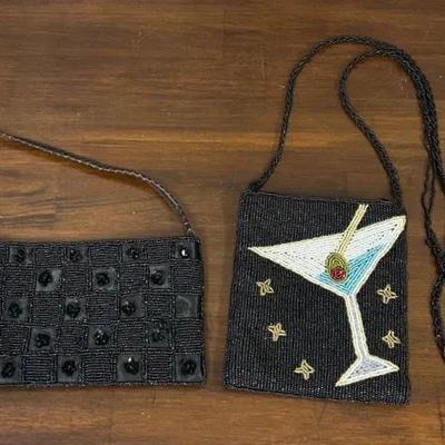 Beaded Small Handbag Pair 
