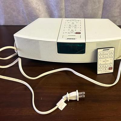 Bose Wave Radio AWR1-1W AM/FM Alarm Clock System W/ Remote & Power Cable 
