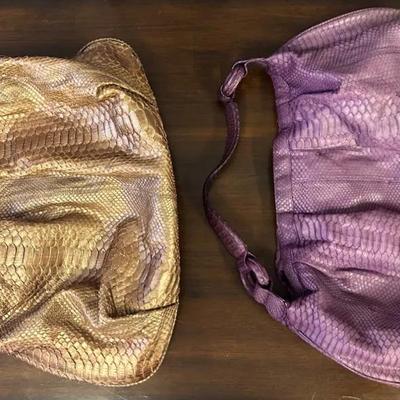 Phlox & Unbranded Snakeskin Pattern Duffle Bags