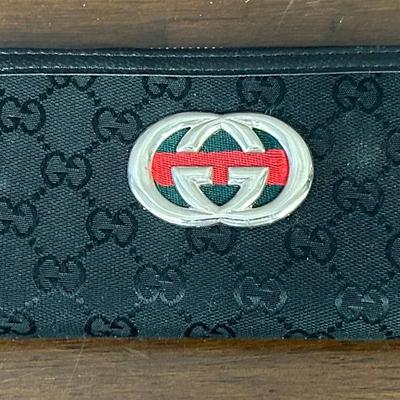 Gucci Ophidia Collection Divider Style Black Wallet