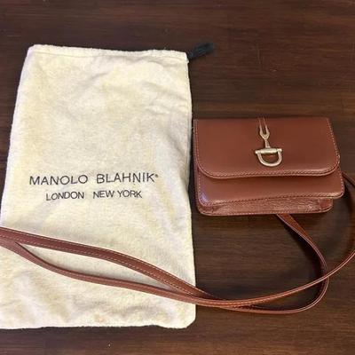 Manolo Blahnik Leather Crossbody Bag