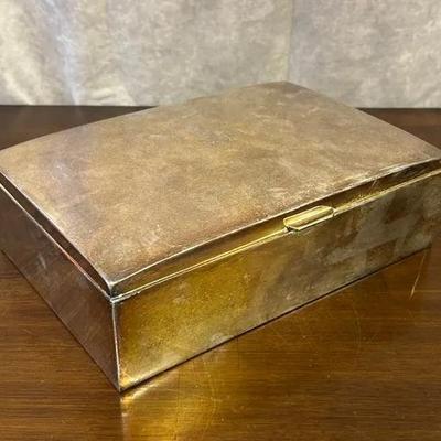 Silver Plate Cigarette Box 