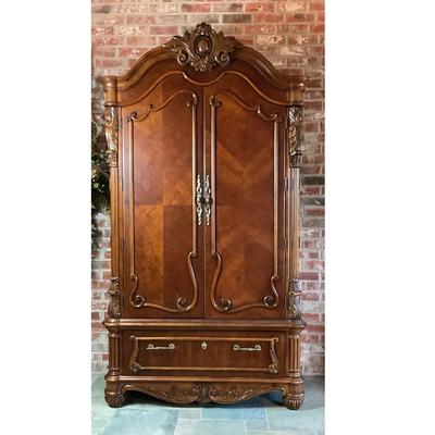 Vintage Ornate Armoire