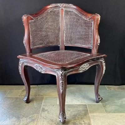 Vintage Louis XV Cane Chair 