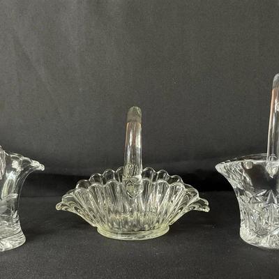 Cut Glass Baskets 
