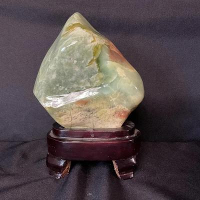 Jade Stone On Stand