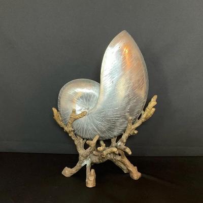 Vintage Silvered Nautilus Sea Shell
