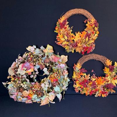 Three Fall Wreaths