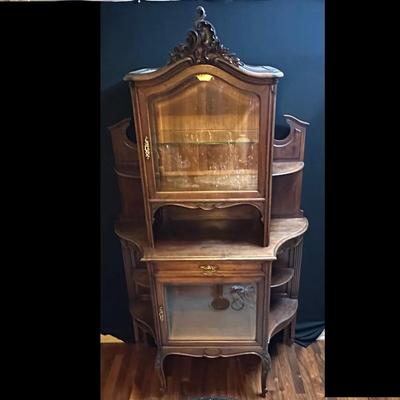 Vintage Ornate Display Cabinet