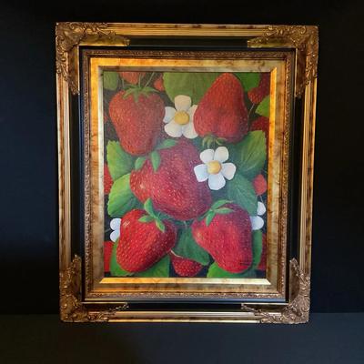 Erselle Hiemstra Strawberry Oil Painting