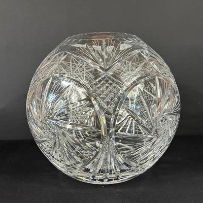 Large Crystal Rose Bowl