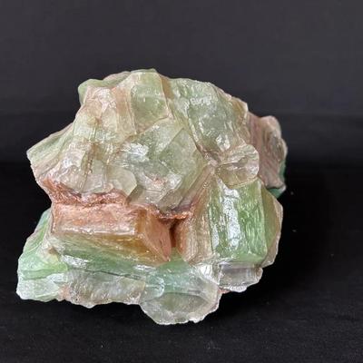 Green Calcite Mineral Rock