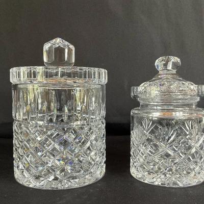 Cut Crystal Biscuit Jars
