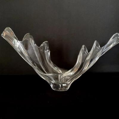 Cofrac Art Verrier Wave Centerpiece Bowl, France